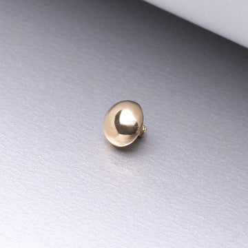 Detail View 1 of 14 Karat Gold Dome Dermal Anchor Top